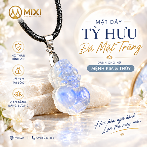 Mặt Dây Tỳ Hưu Đá Mặt Trăng 2A