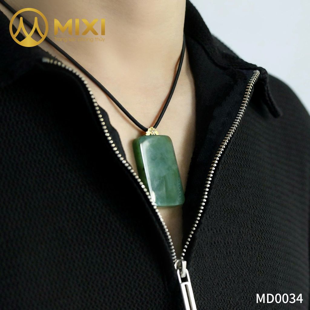 Mặt Dây Vô Sự Bài Ngọc Bích Nephrite