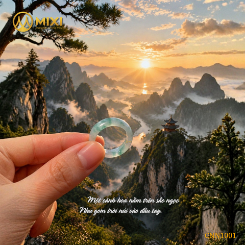 Nhẫn Ngọc Jade Hoa Bay