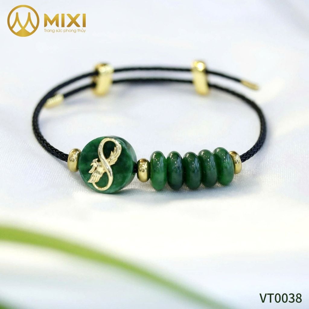 VT Dây Cáp Trăng Non Sơn Thủy Mix Ngũ Điếu Bọc Vàng 10k