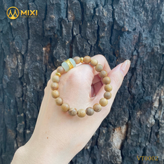 VT Gỗ Trầm Hương Tốc Vườn_8 Mix Lu Thống Nephrite Mạ Vàng Nhỏ