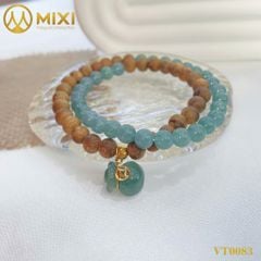 VT Lam Ngọc Túi Tiền Bọc Vàng 10k Mix Gỗ Trầm Hương Tốc Vườn