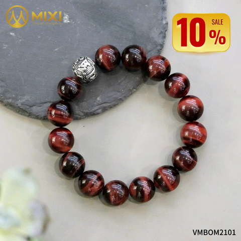 VT Mắt Hổ Đỏ_12 mix Charm Omshanti Bạc 925_12_BOST02