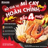  Thùng 30 Gói Gia Vị Mì Cay Sasin Hoàn Chỉnh _Vị Kim Chi + Tặng 30 Ớt Độ 