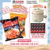  Mì Cay Sasin Thùng 10 gói + Nồi Điện Mini Ozhu (Chọn vị) 