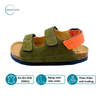 Sandal Sức Khỏe Đế Cork Trẻ Em Màu Xanh Cam.Zencara