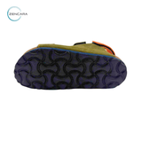  Sandal Sức Khỏe Đế Cork Trẻ Em Màu Xanh Cam.Zencara 