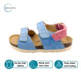  Sandal Sức Khỏe Đế Cork Trẻ Em Màu Xanh Hồng.Zencara 