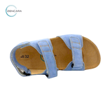  Sandal Sức Khỏe Đế Cork Trẻ Em Màu Xanh.Zencara 