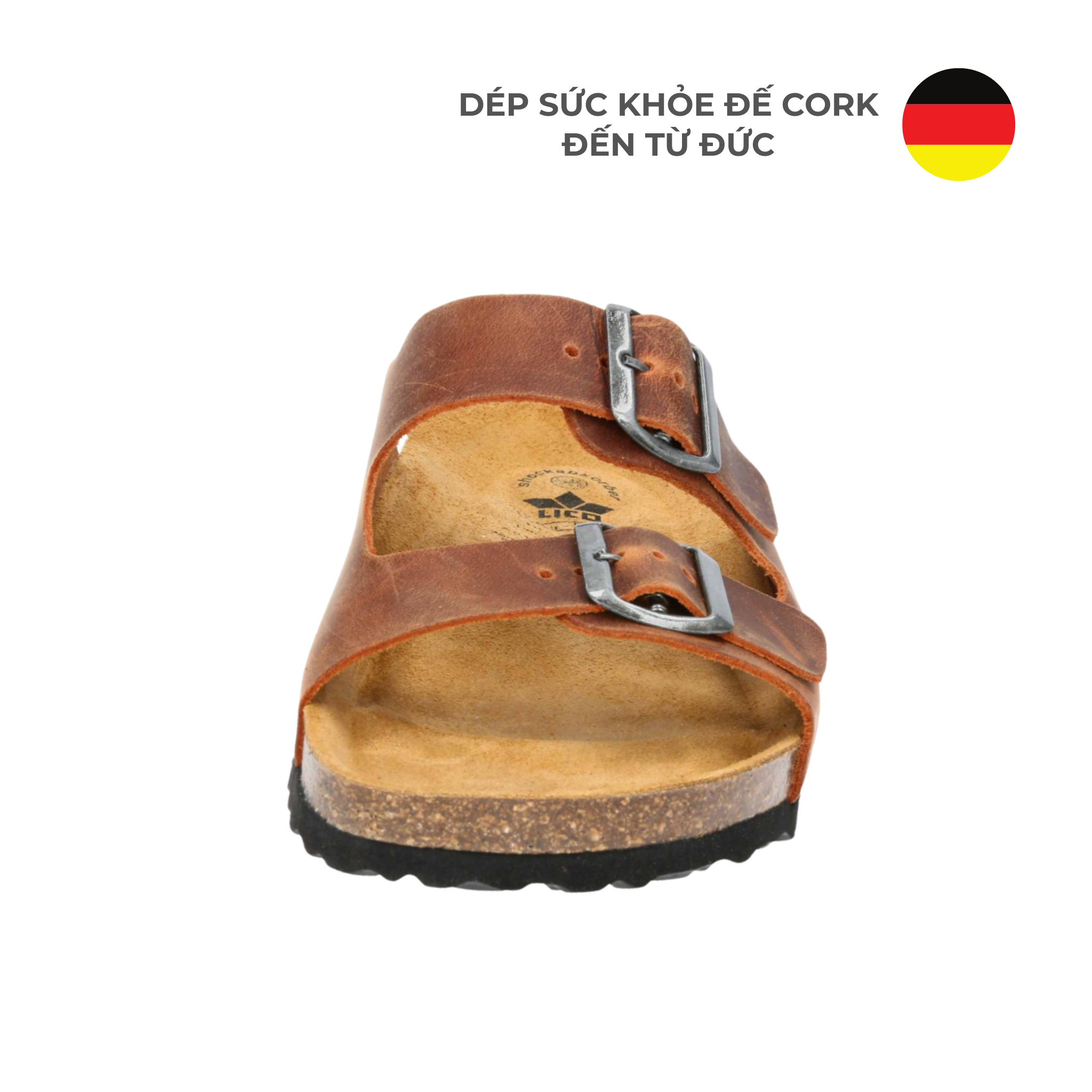  Dép Sức Khỏe Đế Cork Nam/Nữ Alvaro Brown3 