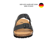  Dép Sức Khỏe Đế Cork Nam/Nữ - Alvaro Black 
