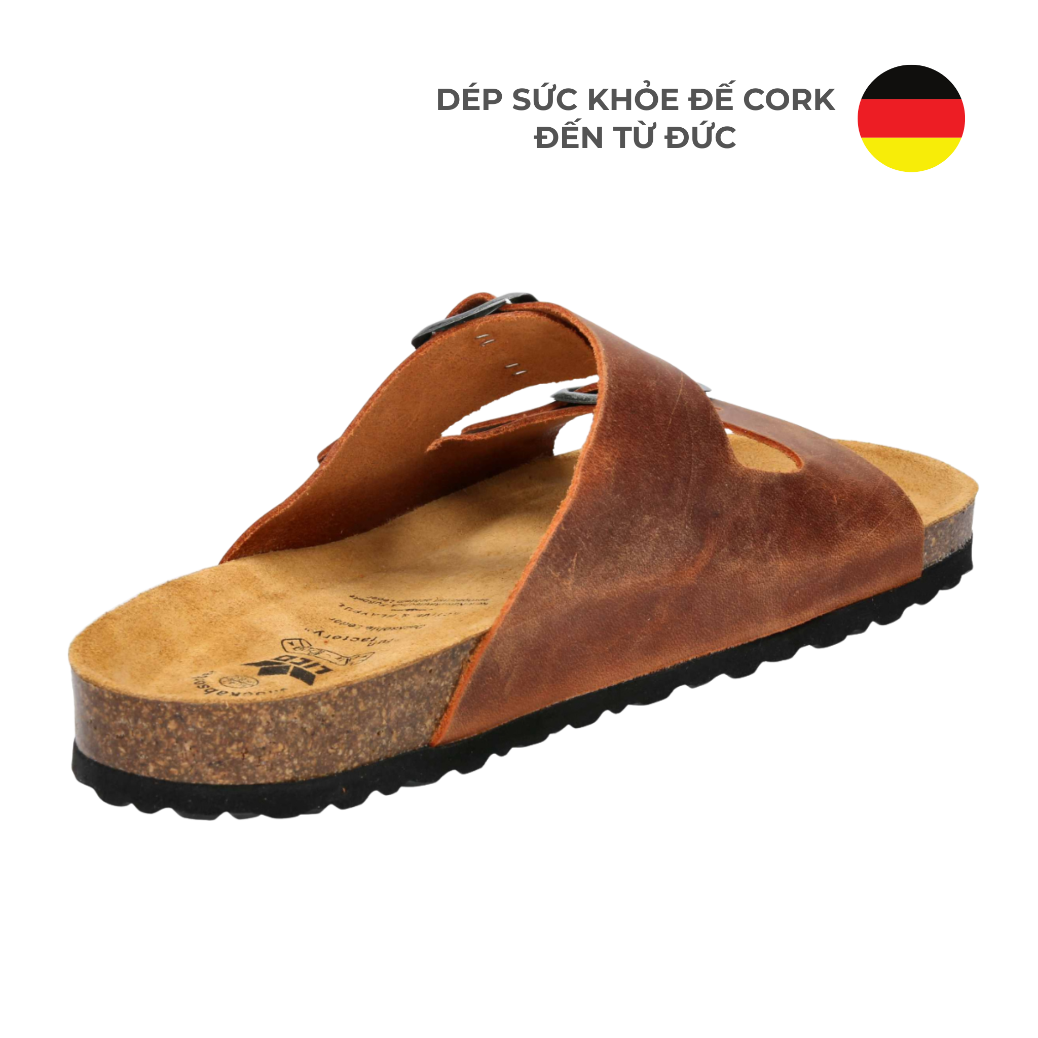  Dép Sức Khỏe Đế Cork Nam/Nữ Alvaro Brown3 
