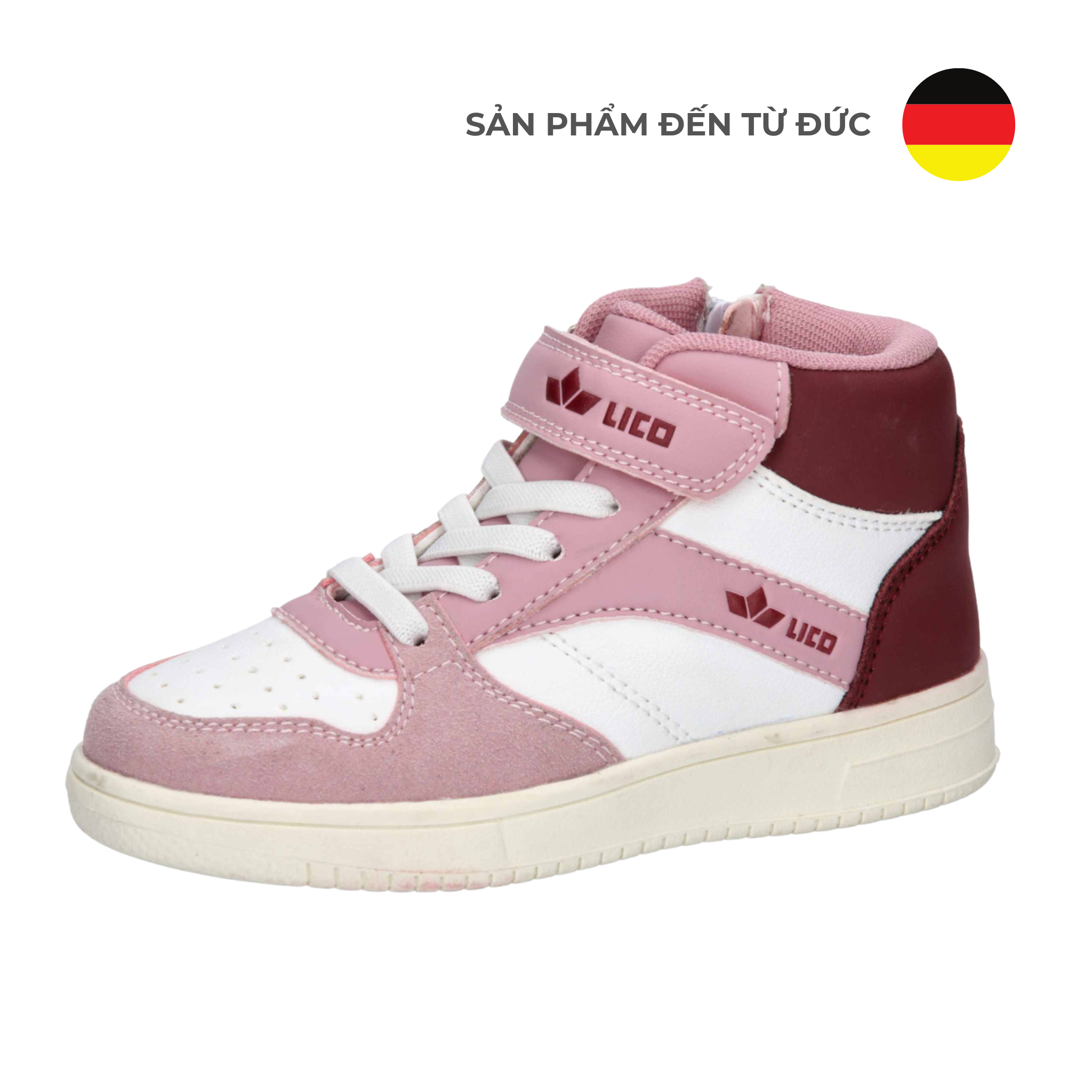  Giày Bé Gái Chad VS white/rose/burgundy 