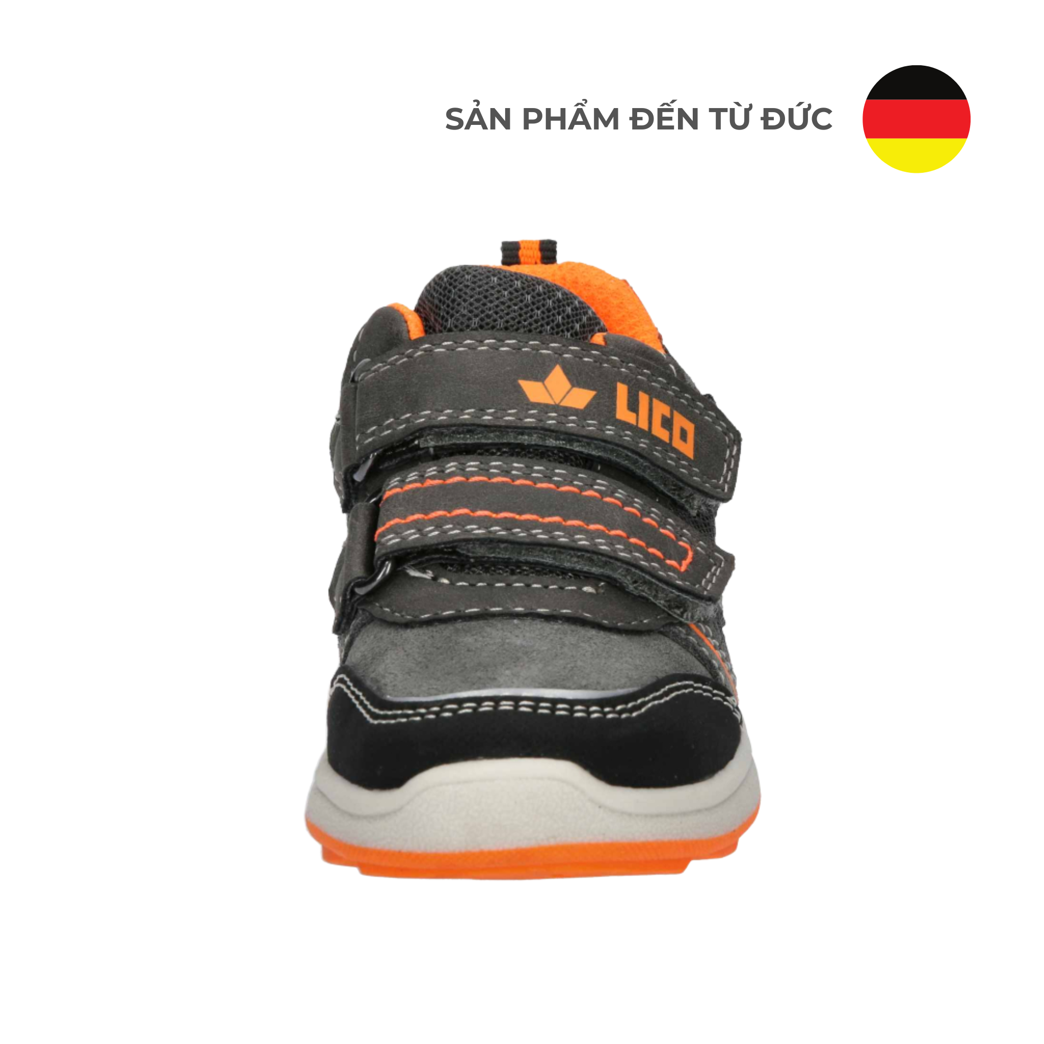  Giày Bé Trai Ashoka V Grey/Orange 