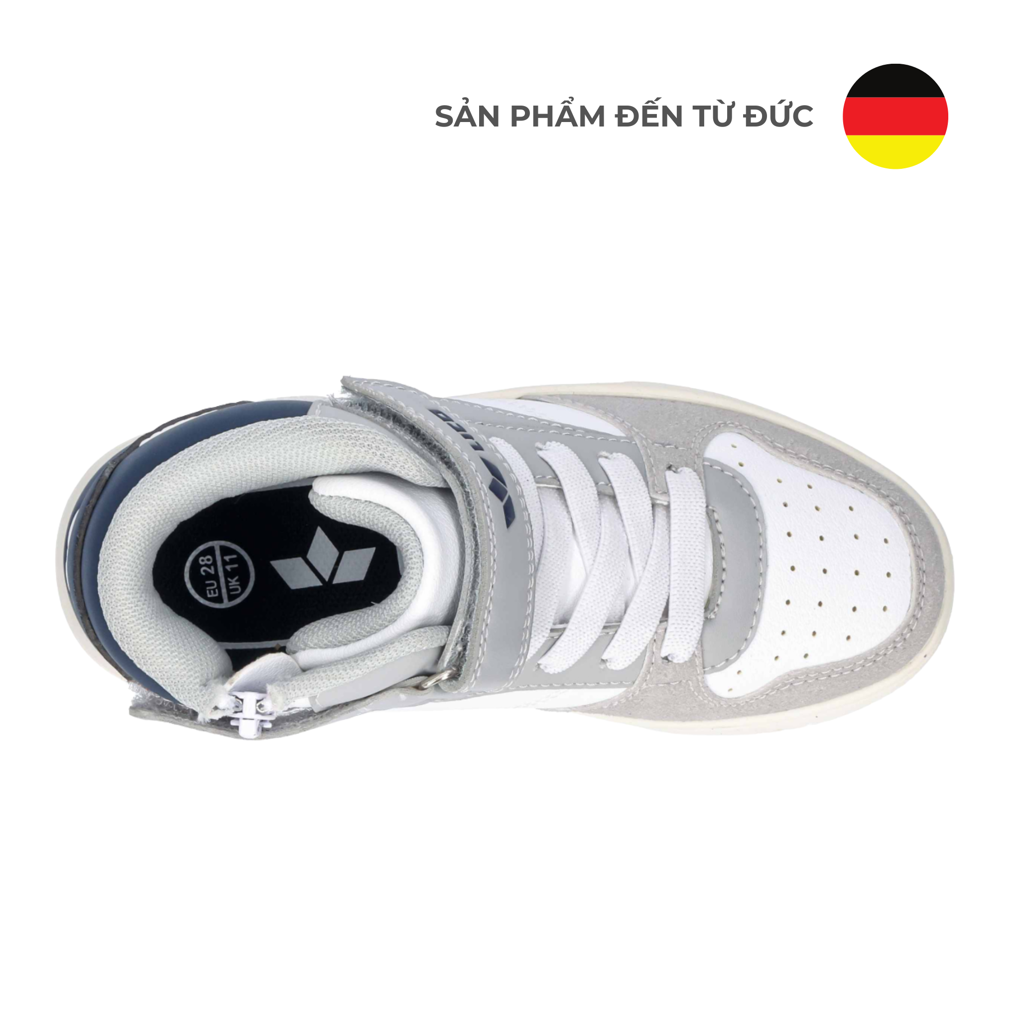  Giày Bé Trai Chad VS white/grey/navy 