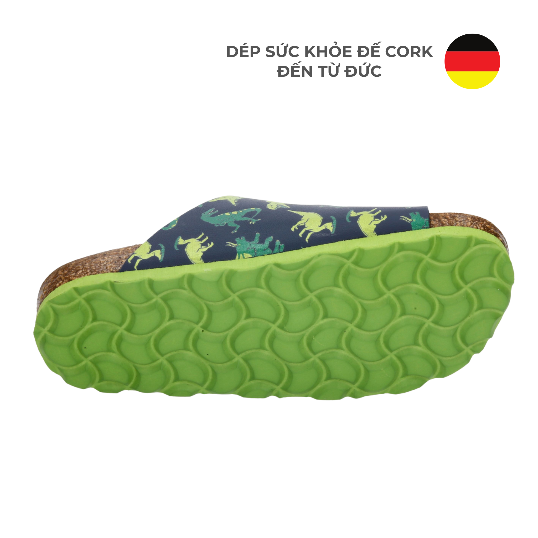  Dép Đế Cork Bé Trai - Bioline Universe Navy/Green/Blue 