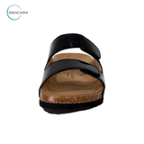  Dép Sức Khỏe Đế Cork Người Lớn (Nữ) Màu Đen Bóng Zencara 