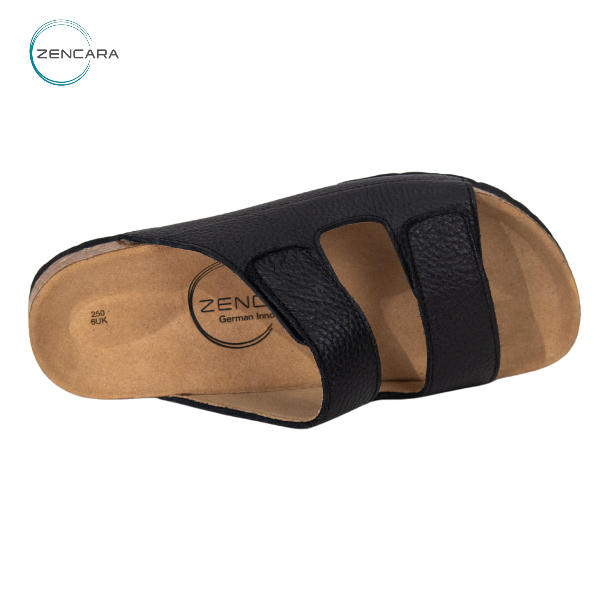  Dép Sức Khỏe Đế Cork Người Lớn (Nam) Màu Đen Zencara 