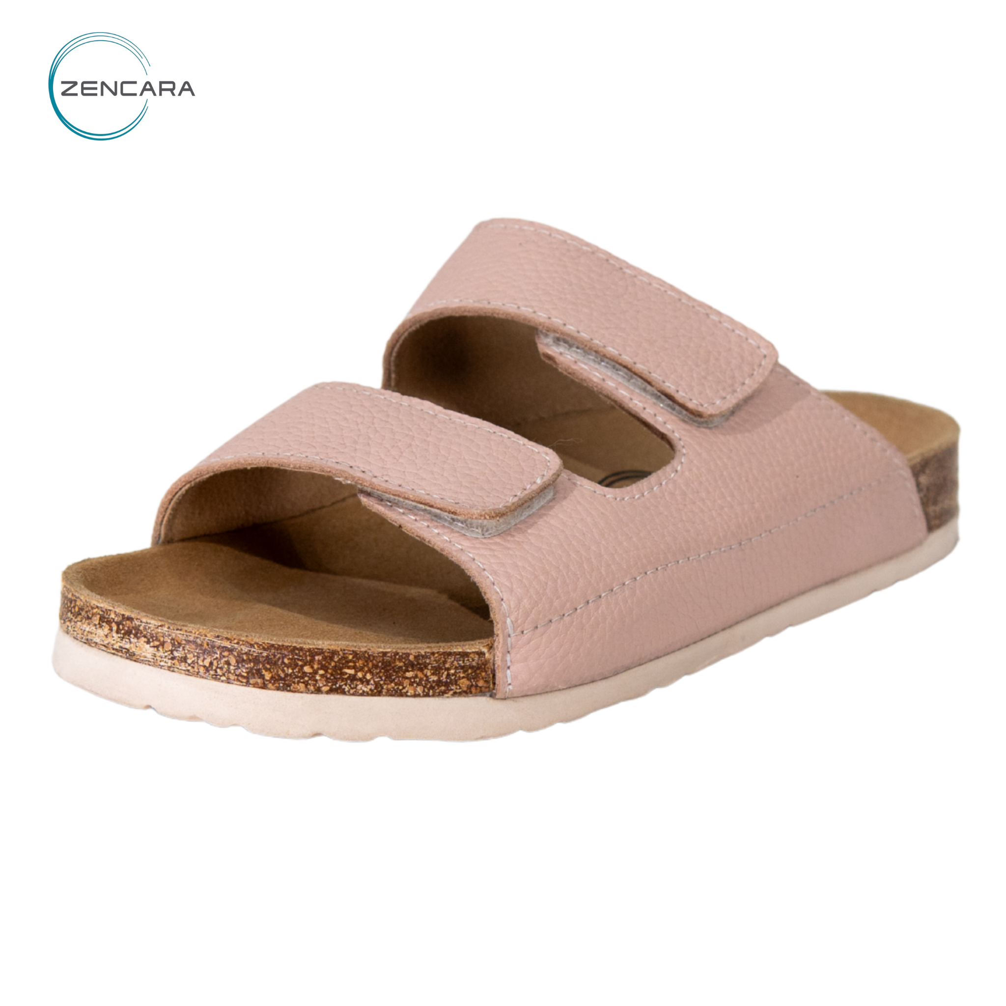  Dép Sức Khỏe Đế Cork Người Lớn (Nữ) Màu Hồng Sáng Zencara 