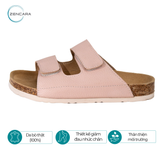  Dép Sức Khỏe Đế Cork Người Lớn (Nữ) Màu Hồng Sáng Zencara 