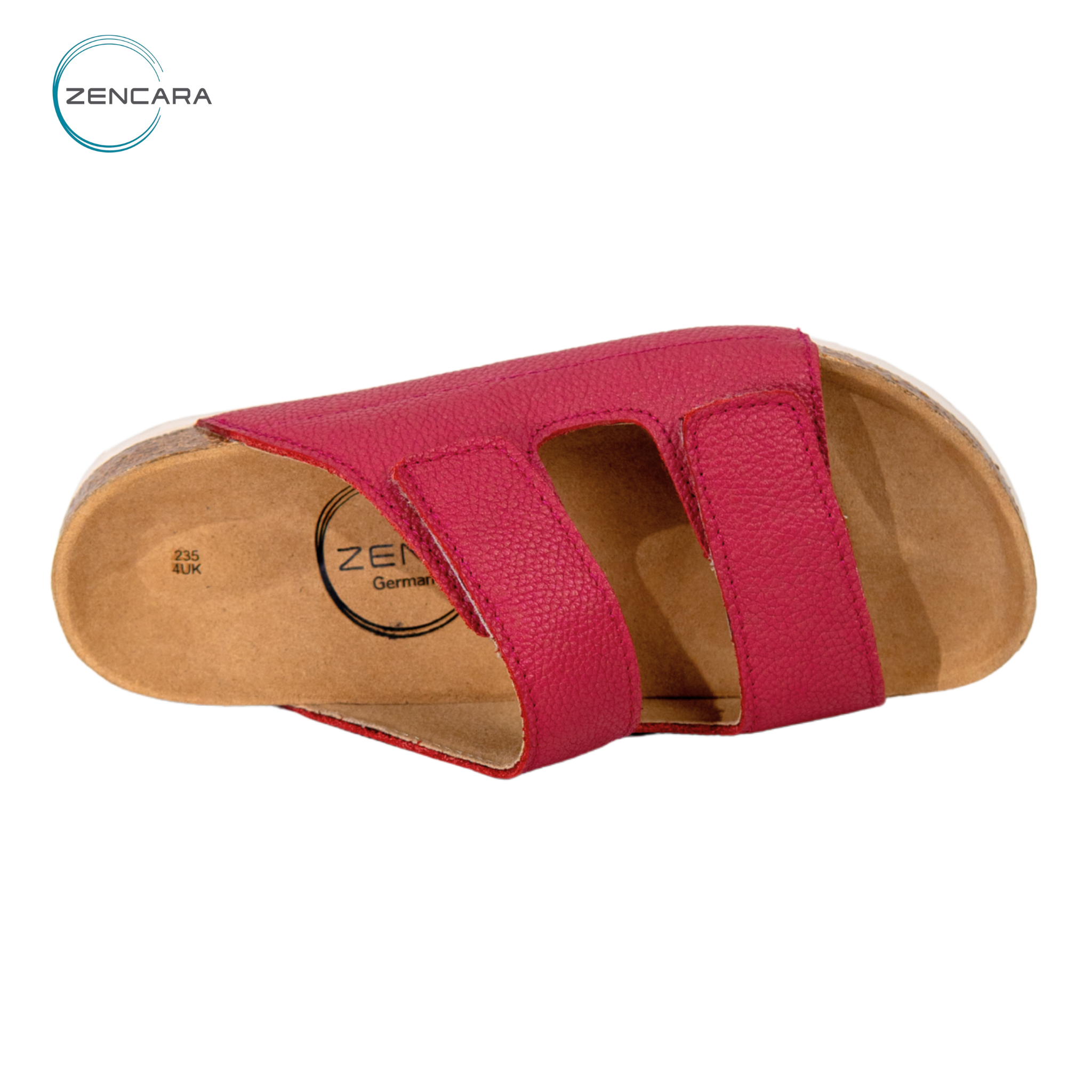  Dép Sức Khỏe Đế Cork Người Lớn (Nữ) Màu Hồng Đậm Zencara 