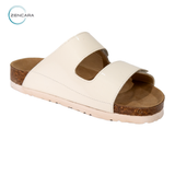  Dép Sức Khỏe Đế Cork Người Lớn (Nữ) Màu Trắng Bóng Zencara 