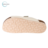  Dép Sức Khỏe Đế Cork Người Lớn (Nữ) Màu Trắng Bóng Zencara 