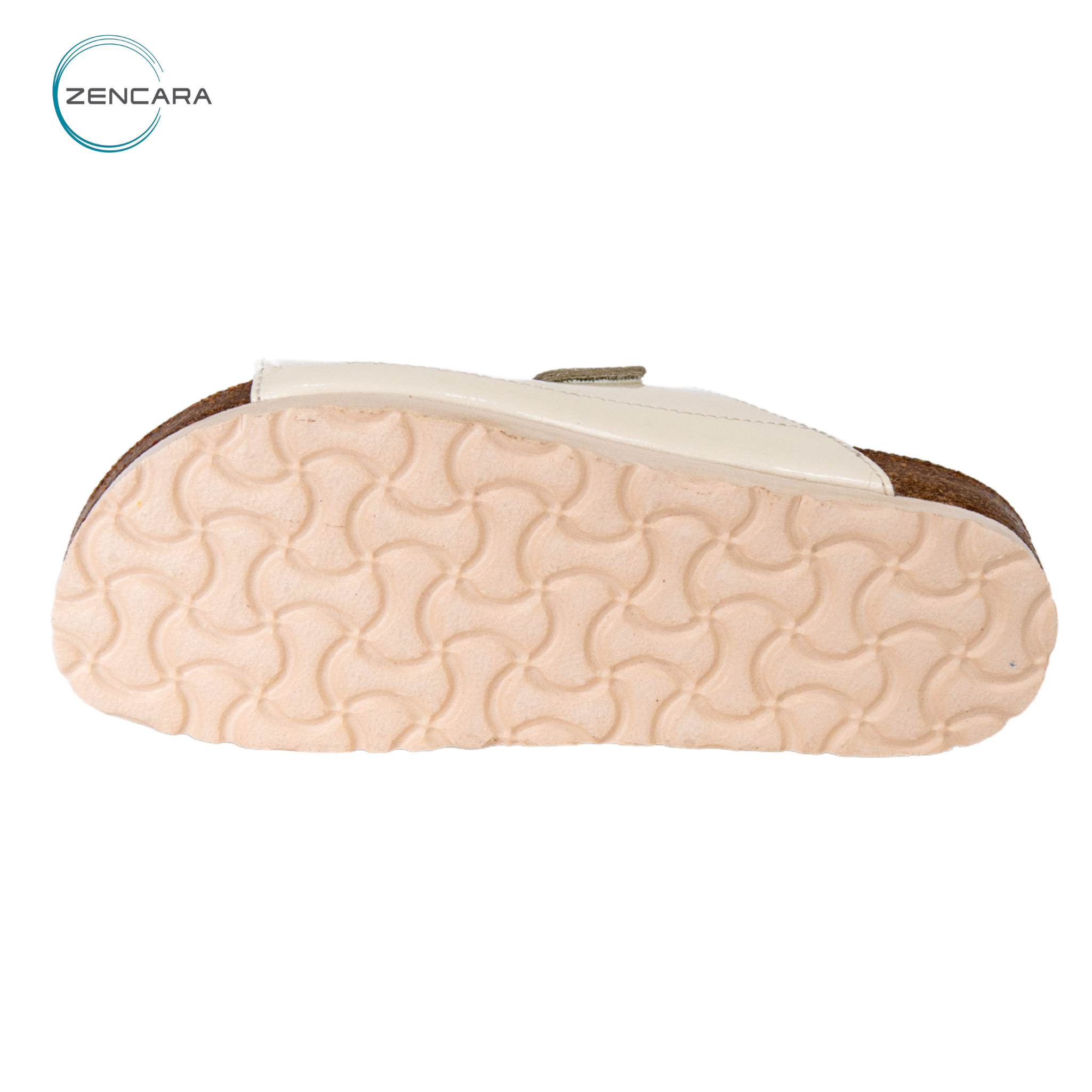  Dép Sức Khỏe Đế Cork Người Lớn (Nữ) Màu Trắng Bóng Zencara 