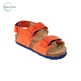  Sandal Sức Khỏe Đế Cork Trẻ Em Màu Cam Zencara 