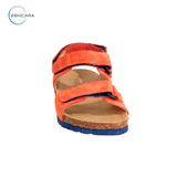  Sandal Sức Khỏe Đế Cork Trẻ Em Màu Cam Zencara 