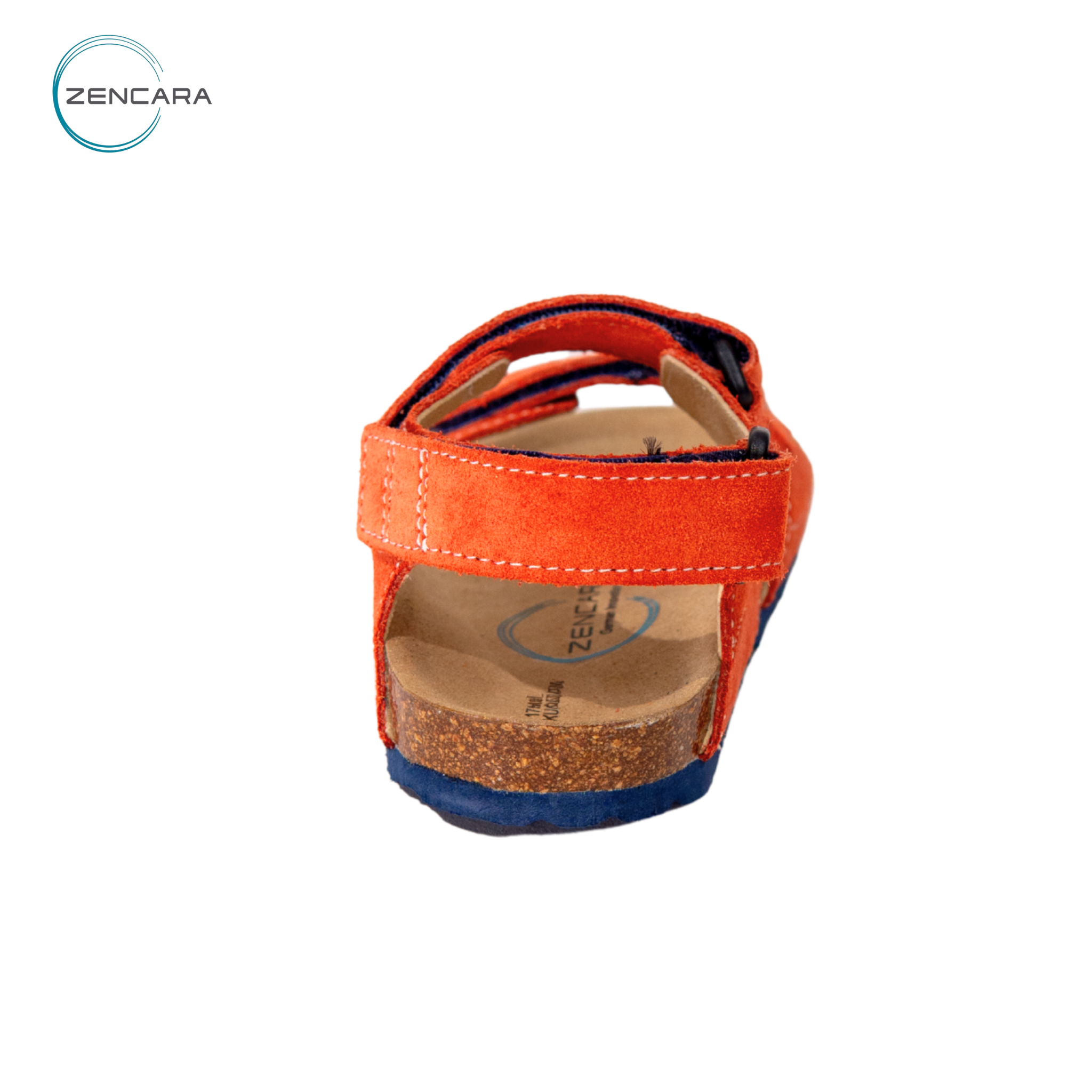  Sandal Sức Khỏe Đế Cork Trẻ Em Màu Cam Zencara 