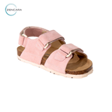  Sandal Sức Khỏe Đế Cork Trẻ Em Màu Hồng Pastel Zencara 