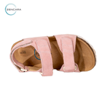  Sandal Sức Khỏe Đế Cork Trẻ Em Màu Hồng Pastel Zencara 