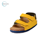  Sandal Sức Khỏe Đế Cork Trẻ Em Màu Vàng Xanh Zencara 