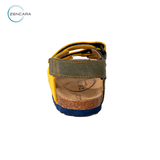  Sandal Sức Khỏe Đế Cork Trẻ Em Màu Vàng Xanh Zencara 
