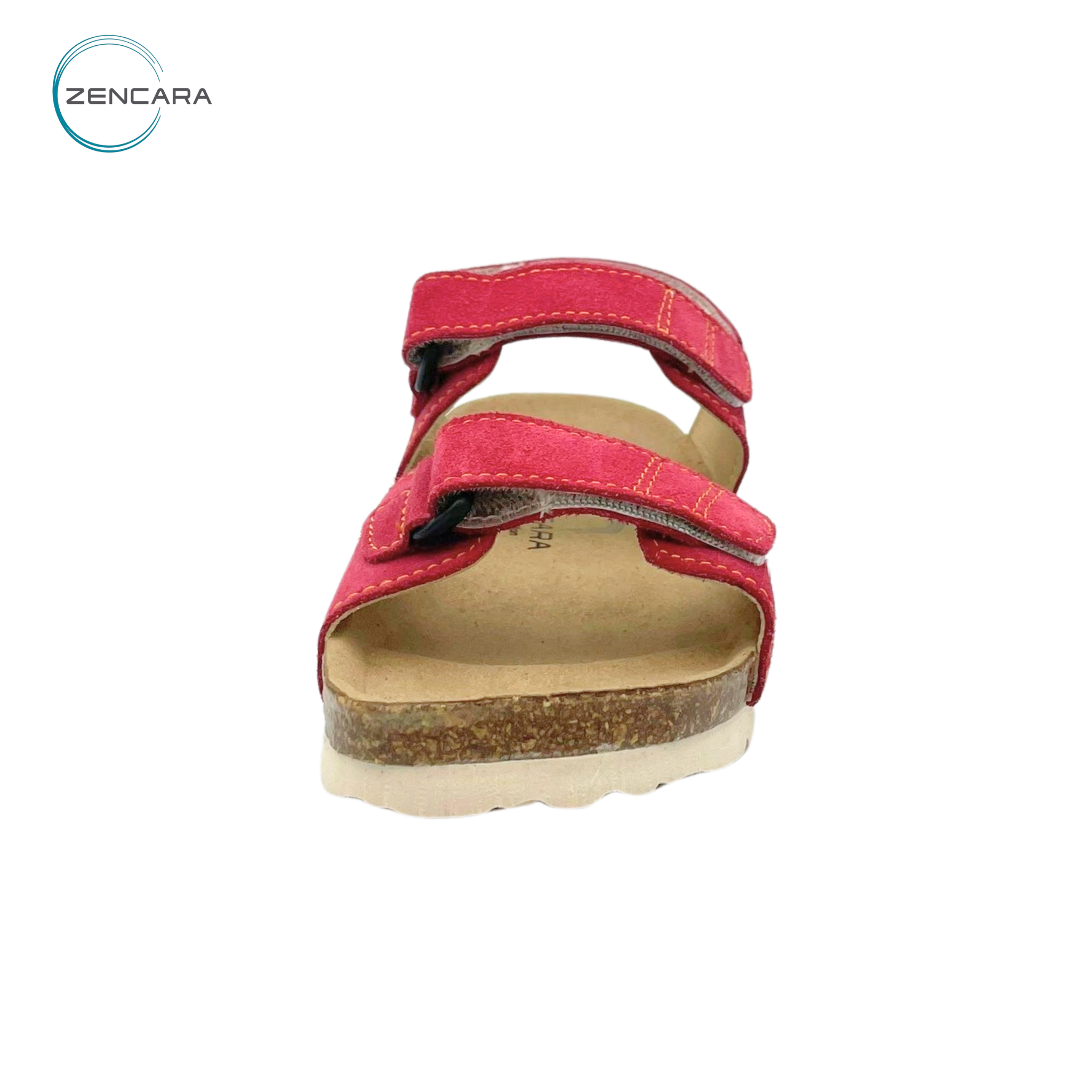  Sandal Sức Khỏe Đế Cork Trẻ Em Màu Hồng Đậm Zencara 