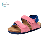  Sandal Sức Khỏe Đế Cork Trẻ Em Màu Hồng Xanh Zencara 