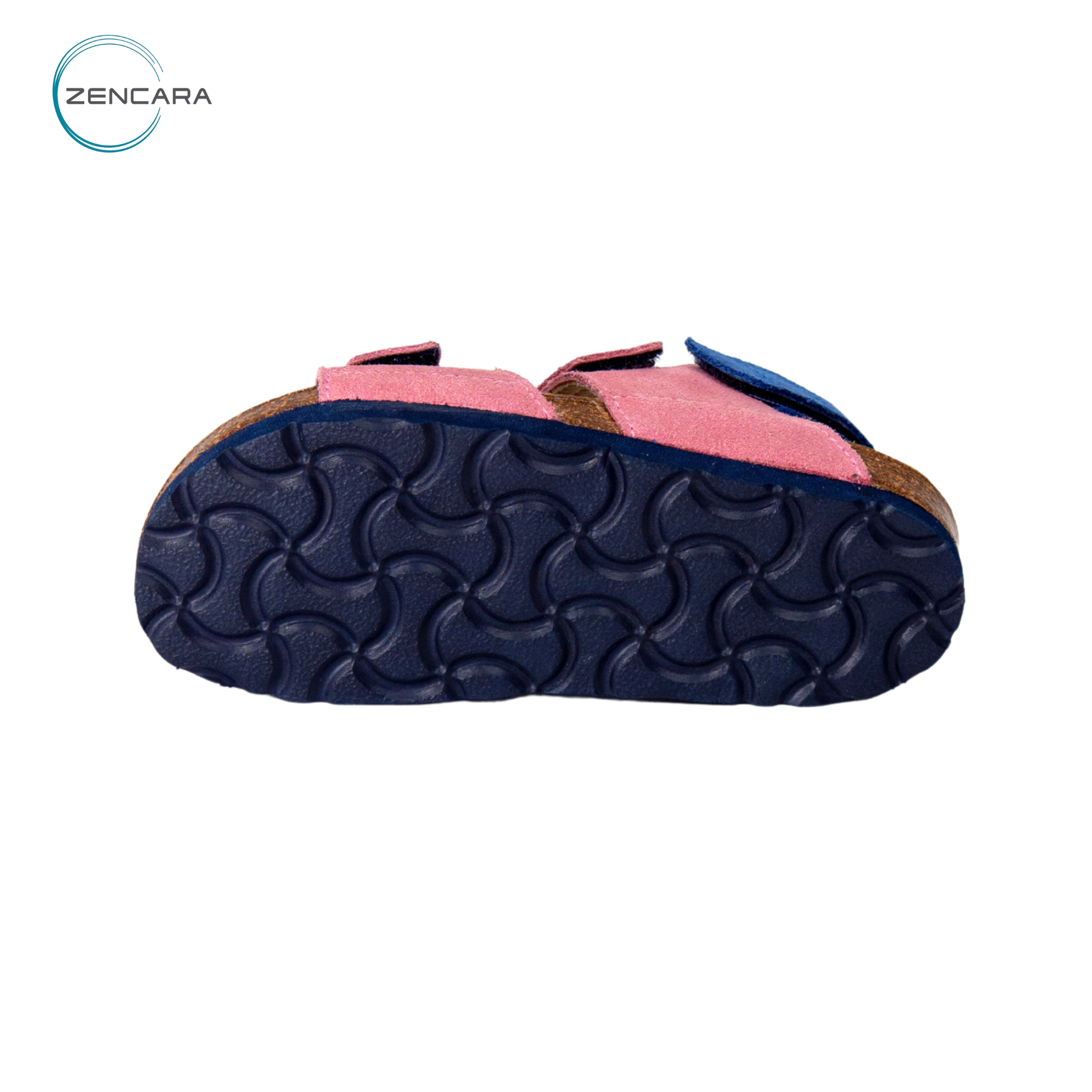  Sandal Sức Khỏe Đế Cork Trẻ Em Màu Hồng Xanh Zencara 