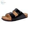  Sandal đế Cork Nữ (Đen bóng), hỗ trợ nâng vòm và phòng chống bàn chân bẹt 