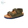  Sandal đế Cork dành cho trẻ em (Xanh rêu), hỗ trợ nâng vòm và phòng chống bàn chân bẹt 