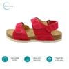  Sandal đế Cork dành cho trẻ em (Hồng đậm), hỗ trợ nâng vòm và phòng chống bàn chân bẹt 