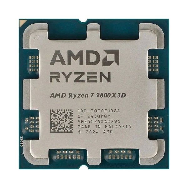 CPU AMD Ryzen 7 9800X3D TRAY (AMD AM5 - 8 Core - 16 Thread - Base 4.7Ghz - Turbo 5.2Ghz - Cache 104MB)