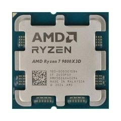 CPU AMD Ryzen 7 9800X3D TRAY (AMD AM5 - 8 Core - 16 Thread - Base 4.7Ghz - Turbo 5.2Ghz - Cache 104MB)