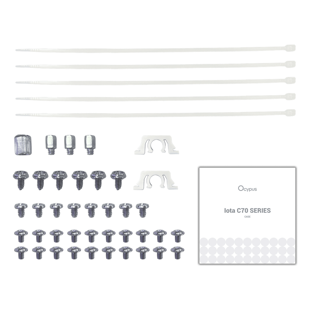 Case Ocypus Iota C70 ARGB (ATX, sẵn 6 Fan ARGB, LCD hiển thị nhiệt độ)