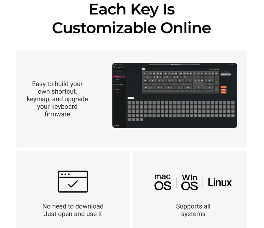 Bàn phím cơ không dây Keychron K5M K5 Max