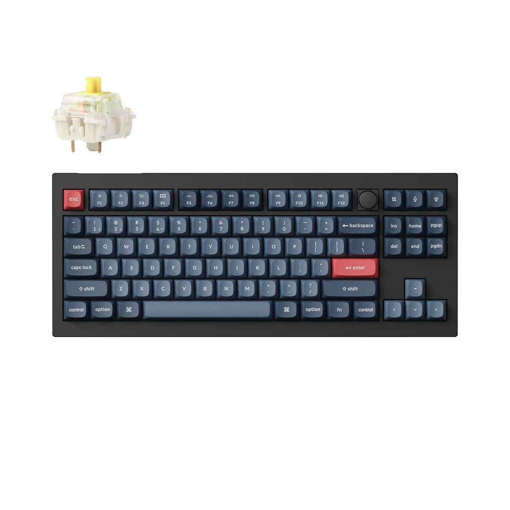 Bàn phím cơ không dây Keychron V3 Max RGB (Layout 80%, QMK/VIA, 2.4GHz/Bluetooth)