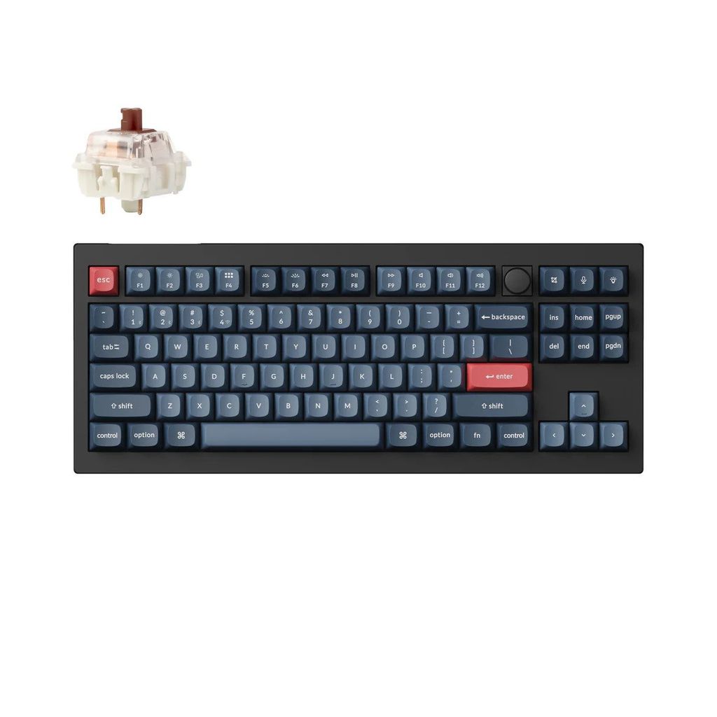 Bàn phím cơ không dây Keychron V3 Max RGB (Layout 80%, QMK/VIA, 2.4GHz/Bluetooth)