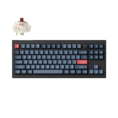 Bàn phím cơ không dây Keychron V3 Max RGB (Layout 80%, QMK/VIA, 2.4GHz/Bluetooth)