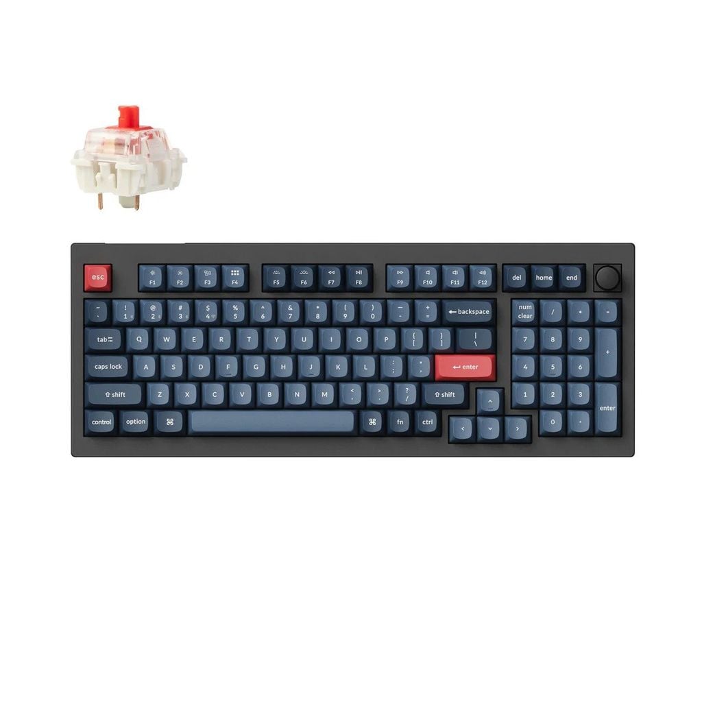 Bàn phím cơ không dây Keychron V5 Max RGB (Layout 96%, QMK/VIA, 2.4GHz/Bluetooth)