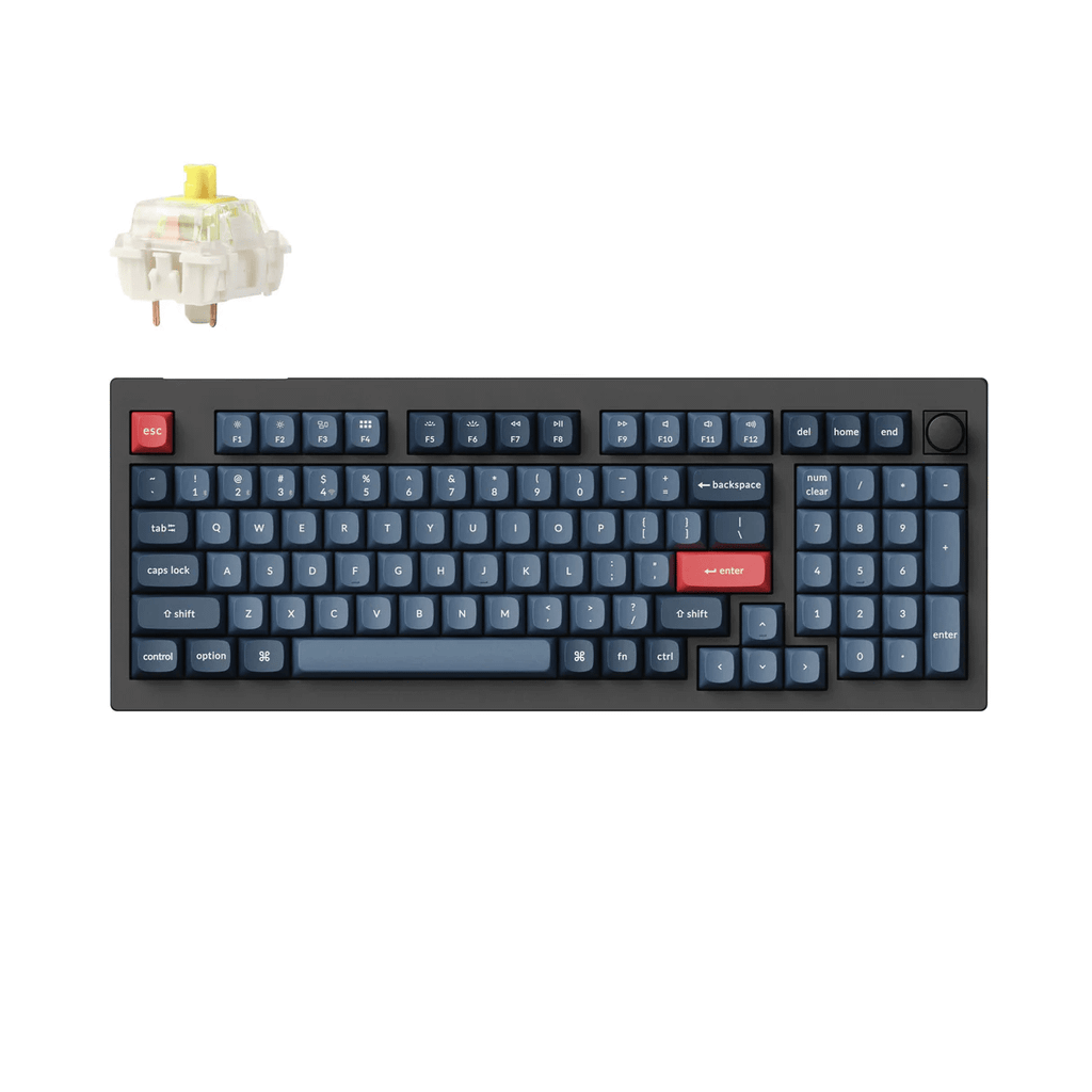 Bàn phím cơ không dây Keychron V5 Max RGB (Layout 96%, QMK/VIA, 2.4GHz/Bluetooth)